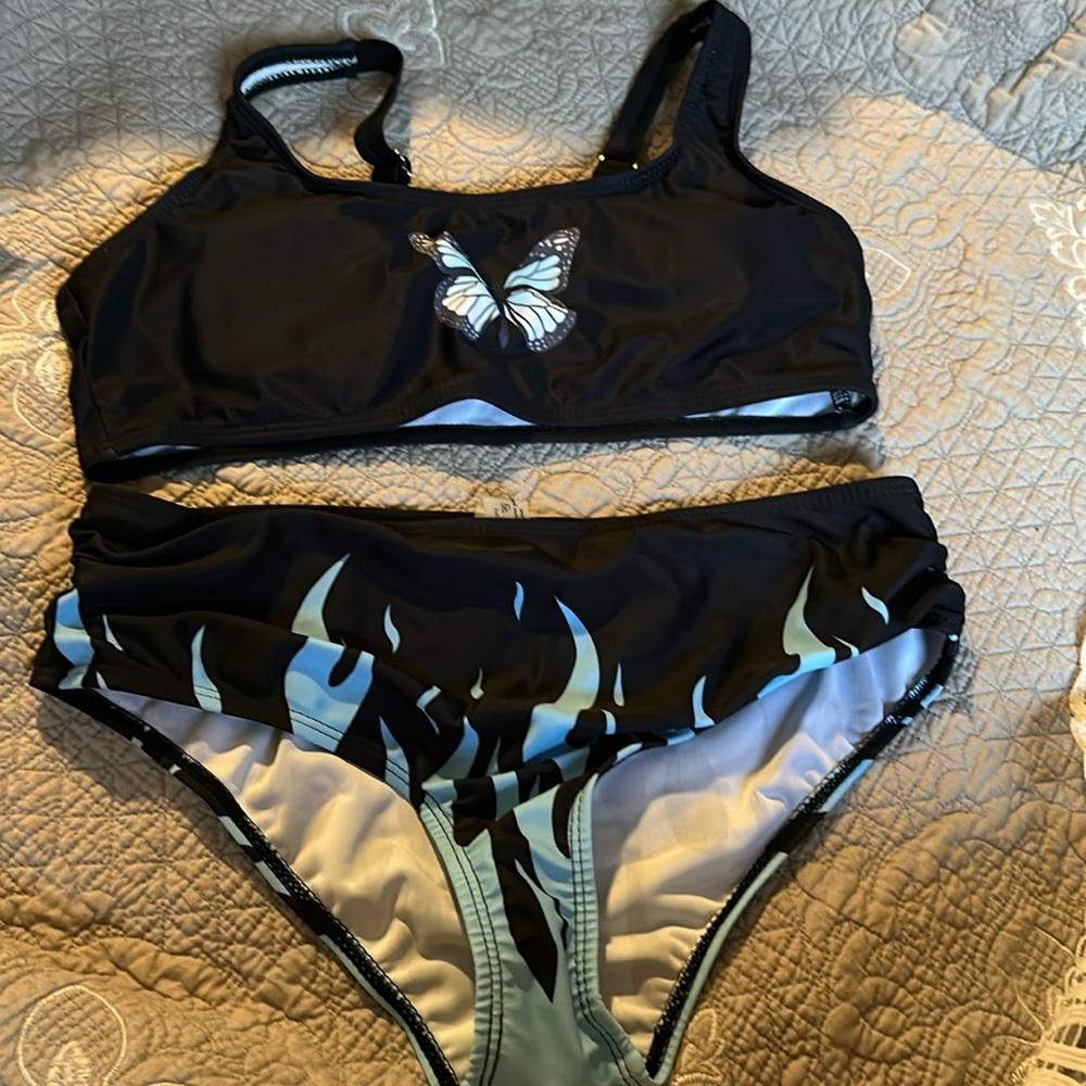 Girls butterfly bikini swimsuit